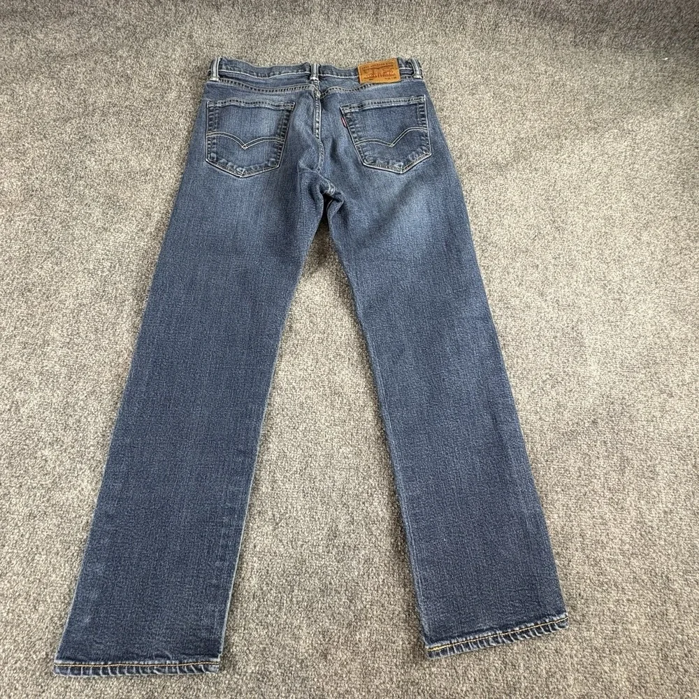 Levi's 505 Jeans Men 32x28.5 Blue‎ Straight Distressed Faded Streetwear Workwear
